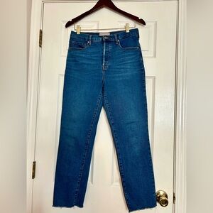 Everlane High-Waisted Raw Hem Jeans